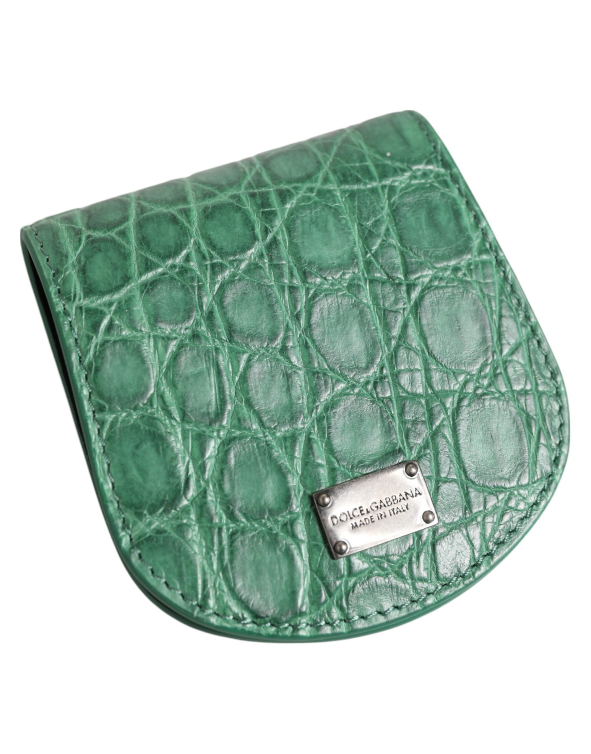 Dolce &amp; Gabbana Exquisite Exotic Skin Coin Case Wallet