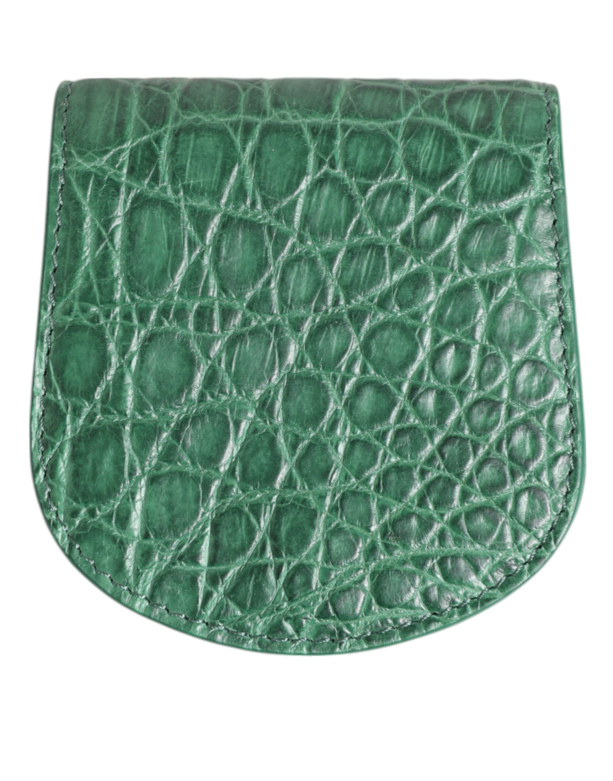 Dolce &amp; Gabbana Exquisite Exotic Skin Coin Case Wallet