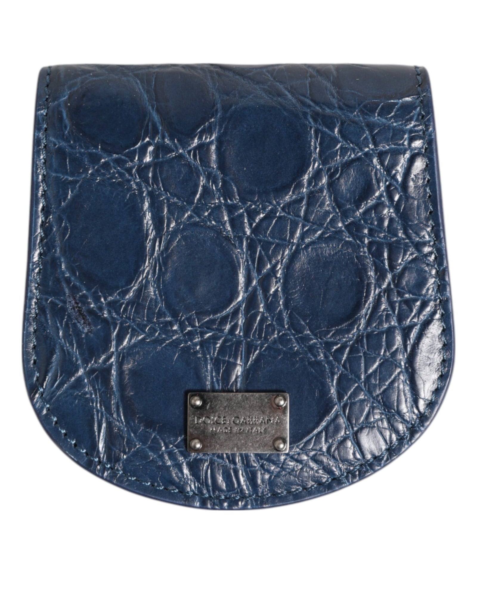 Dolce &amp; Gabbana Exquisite Exotic Skin Coin Case Wallet