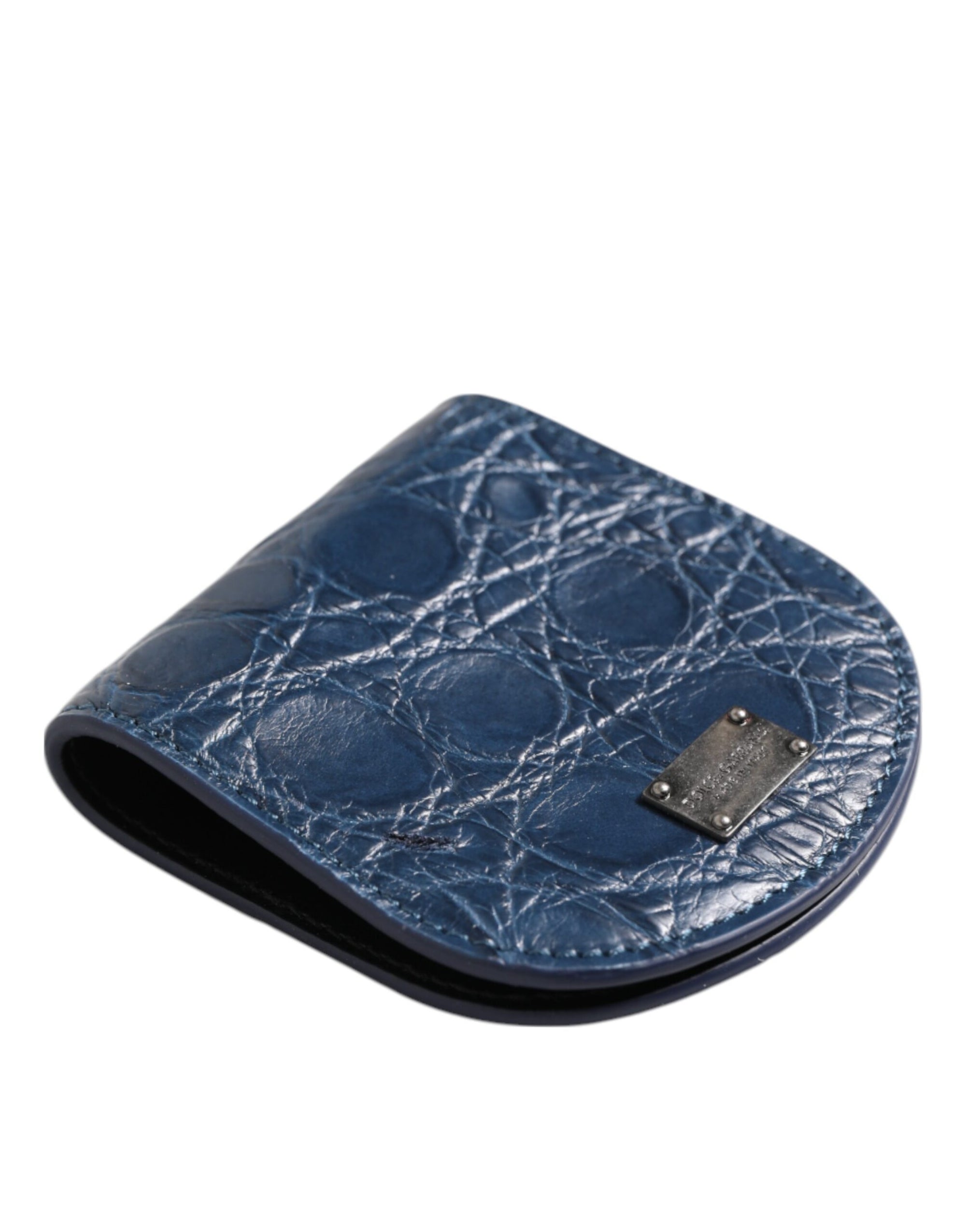 Portefeuille porte-monnaie en peau exotique Dolce &amp; Gabbana