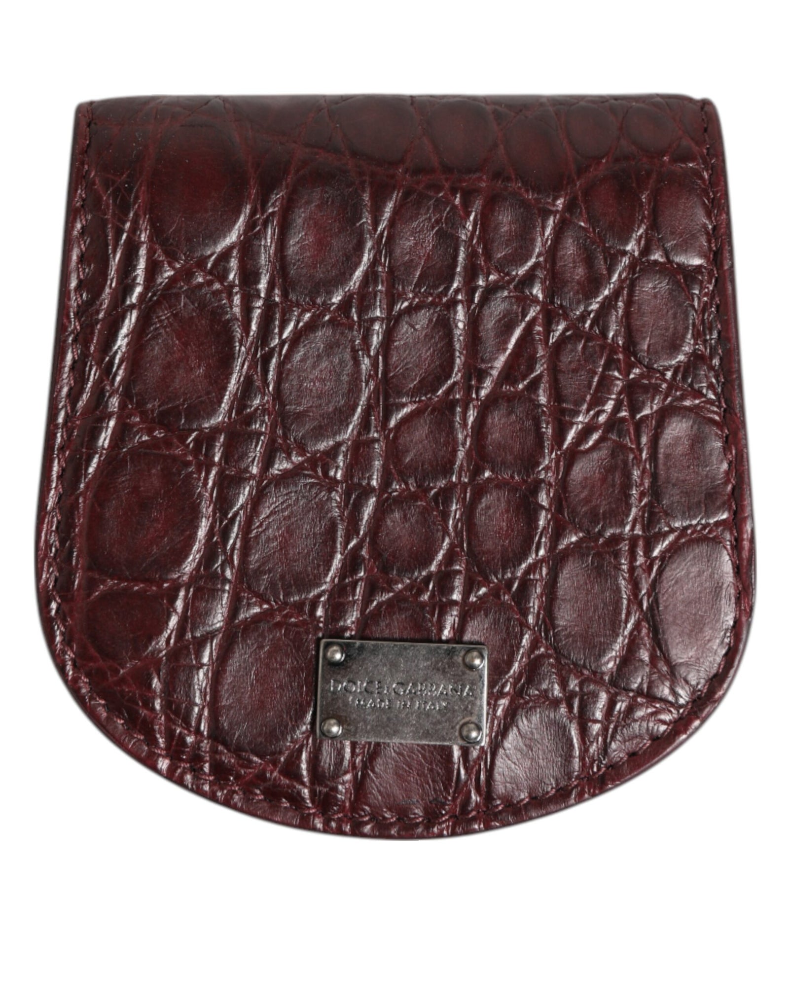 Dolce &amp; Gabbana Exquisite Exotic Skin Coin Case Wallet