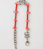 Dolce & Gabbana Silver Tone Brass Beaded Resin DG Logo Chain Men Bracelet