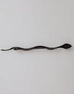 Dolce & Gabbana Black Brass Crystal Spilla Serpente Mens Brooch Pin