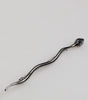 Dolce & Gabbana Black Brass Crystal Spilla Serpente Mens Brooch Pin
