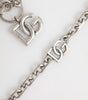 Dolce & Gabbana Silver Tone Brass DG Logo Detailing Chain Men Necklace