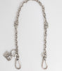Dolce & Gabbana Silver Tone Brass DG Logo Detailing Chain Men Necklace