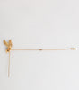 Dolce & Gabbana Gold Tone 925 Sterling Silver Crystal Chain Pin Brooch