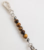 Dolce &amp; Gabbana Silver Chain Brass Beaded Lobster Clasp Logo Men Bracelet