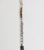 Dolce &amp; Gabbana Silver Chain Brass Beaded Lobster Clasp Logo Men Bracelet