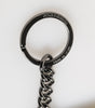 Dolce & Gabbana Yellow Logo Nylon Silver Brass Holder Keychain Keyring