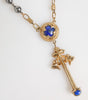Collier Dolce &amp; Gabbana avec chaîne à perles dorées et croix religieuse