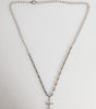Collier Dolce &amp; Gabbana avec pendentif croix religieuse en laiton argenté