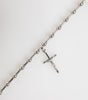 Collier Dolce &amp; Gabbana avec pendentif croix religieuse en laiton argenté