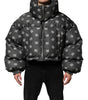 Dolce & Gabbana Black DG Monogram Full Zip Puffer Men Jacket