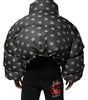 Dolce & Gabbana Black DG Monogram Full Zip Puffer Men Jacket