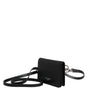Dolce & Gabbana Negro de cuero Bifold Tarjetero Crossbody Hombres Borse Bolsa