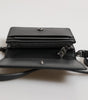 Dolce & Gabbana Negro de cuero Bifold Tarjetero Crossbody Hombres Borse Bolsa