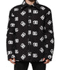 Veste coupe-vent en nylon noir Dolce &amp; Gabbana avec monogramme DG