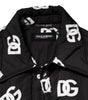 Veste coupe-vent en nylon noir Dolce &amp; Gabbana avec monogramme DG