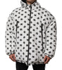 Dolce & Gabbana White DG Monogram Hooded Puffer Jacket