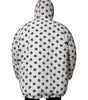Dolce & Gabbana White DG Monogram Hooded Puffer Jacket