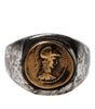 Bague Dolce &amp; Gabbana en laiton véritable bicolore gravée ton argent