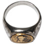Bague Dolce &amp; Gabbana en laiton véritable bicolore gravée ton argent