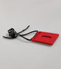 Dolce & Gabbana Red Rubber DG Embossed Adjustable Neck Strap Badge Holder