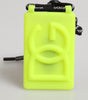 Dolce & Gabbana Yellow Green Rubber DG Embossed Adjustable Badge Holder