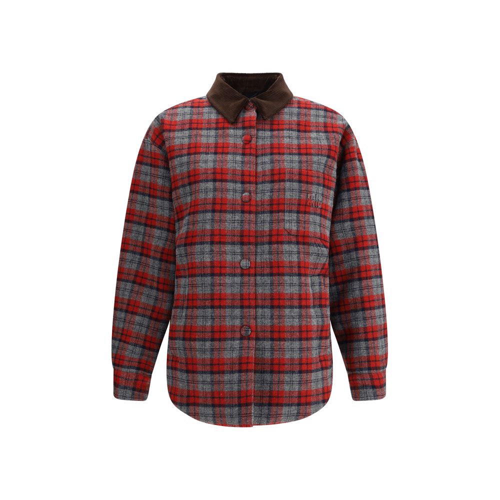 Blouson aviateur à carreaux Miu Miu
