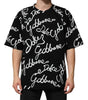 Dolce & Gabbana Camiseta cuello redondo algodón estampado logo negro