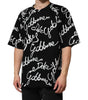 Dolce & Gabbana Camiseta cuello redondo algodón estampado logo negro