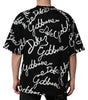 Dolce & Gabbana Camiseta cuello redondo algodón estampado logo negro