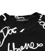 Dolce & Gabbana Camiseta cuello redondo algodón estampado logo negro