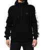 Dolce & Gabbana Negro Placa de Algodón Track Cardigan Suéter