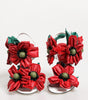 Sandales Dolce &amp; Gabbana à détails floraux blancs et rouges