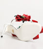 Sandales Dolce &amp; Gabbana à détails floraux blancs et rouges