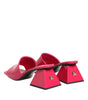 Dolce & Gabbana Pink Open Toe Block Heel Mules Sandals Shoes
