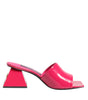 Dolce & Gabbana Pink Open Toe Block Heel Mules Sandals Shoes