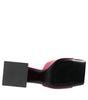 Dolce & Gabbana Pink Open Toe Block Heel Mules Sandals Shoes