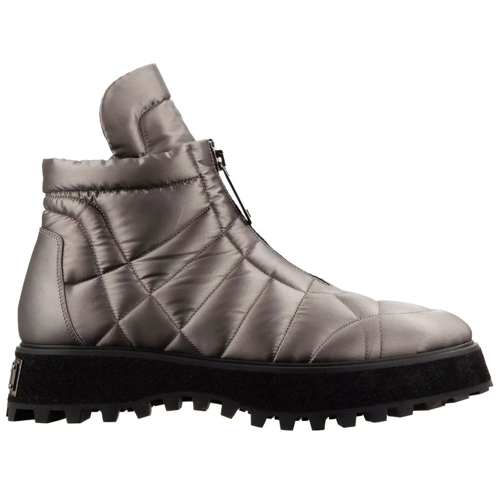 Dolce &amp; Gabbana Gray Nylon Boot