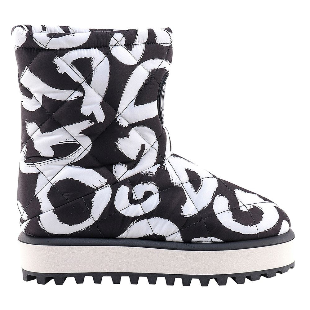 Dolce &amp; Gabbana Black Nylon Boot