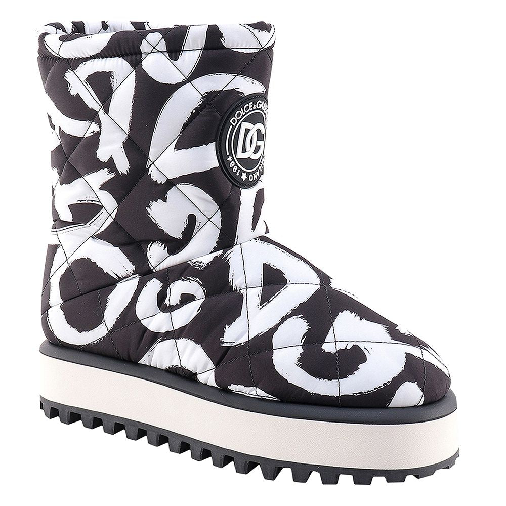 Dolce &amp; Gabbana Black Nylon Boot