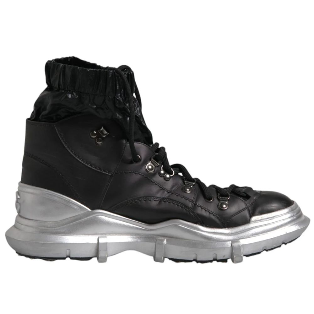Dolce &amp; Gabbana Black Nylon Boot