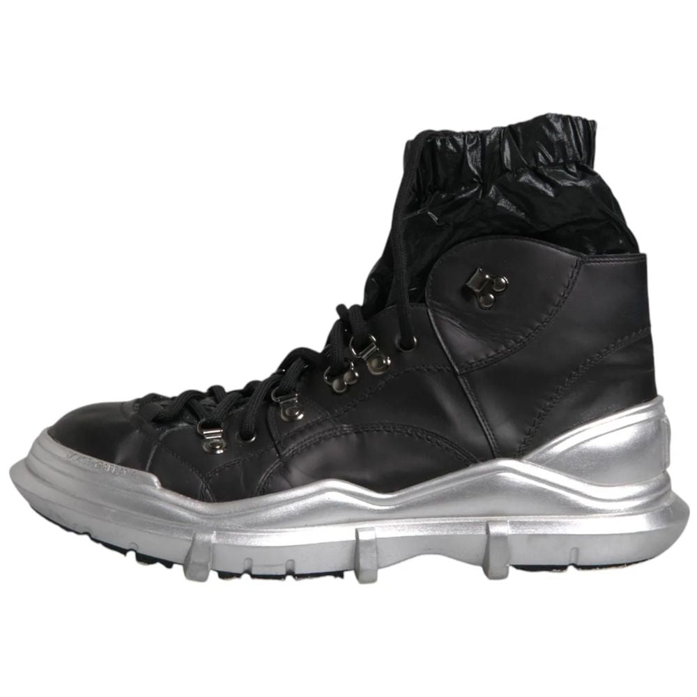 Dolce &amp; Gabbana Black Nylon Boot
