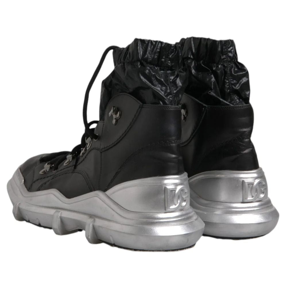 Dolce & Gabbana Black Nylon Boot