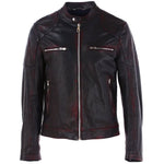 Veste en cuir de chèvre noir Dolce & Gabbana