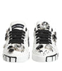 Dolce & Gabbana White Portofino Crystal Sneakers  Shoes