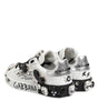 Dolce & Gabbana White Portofino Crystal Sneakers  Shoes