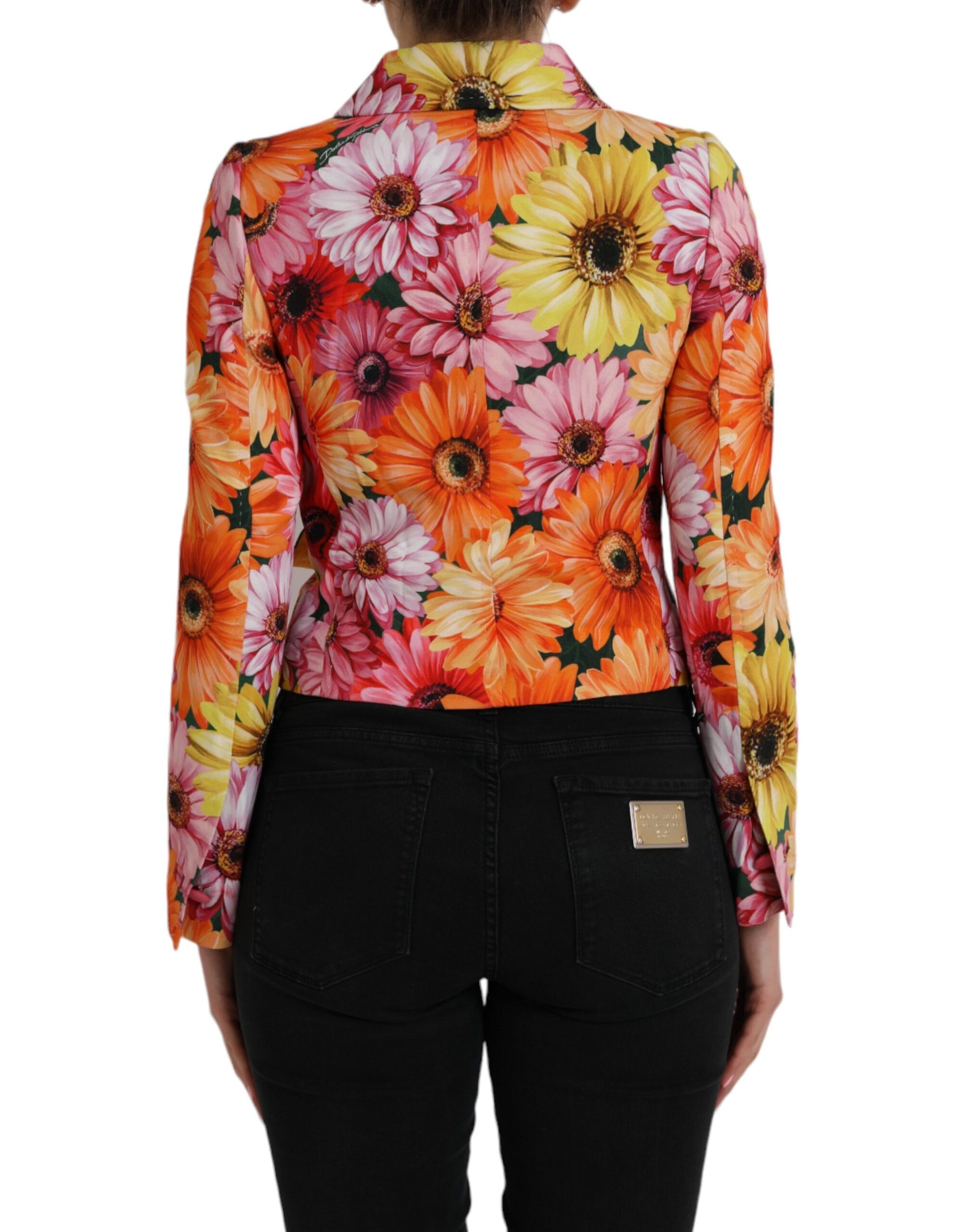 Veste fantaisie florale à imprimé marguerites multicolore Dolce &amp; Gabbana